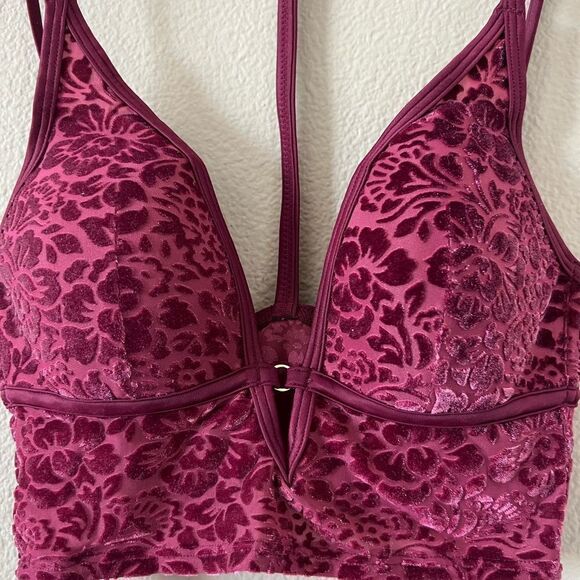 Victoria’s Secret PINK Floral Velvet Bralette - Picture 4 of 7